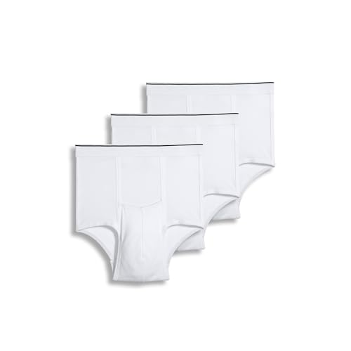 Jockey Men's Underwear Pouch Brief - 3 Pack, White, XL - image 1