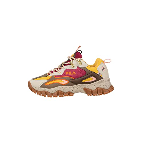 FILA Ray Tracer Tr2 Wmn, Zapatillas Mujer, Golden Cream Carmine, 36 EU