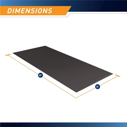 Image of Marcy Fitness Equipment Mat and Floor Protector Compatible for Treadmills, Elliptical, Exercise Bikes, Stationary Cycles and Accessories