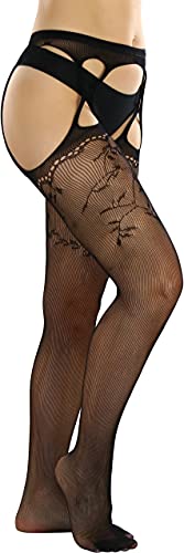 Image of ToBeInStyle Women's Suspender Pantyhose