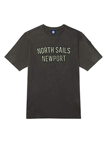 NORTH SAILS T-Shirt in Jersey di Cotone in Grigio