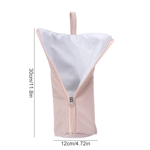 Bolsa para rizador resistente al calor, impermeable, con almacenamiento y esterilla protectora para herramientas de cuidado y peinado del cabello (Rosa) miniatura 2