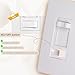 MOES Dimmer Light Switches 2pcs, 3 Way & Single Pole Dimmable Switch for LED,CFL,Incandescent,Halogen, 600Watt Max, ON/Off Switch with Dimming Slide, No Neutral Wire Required