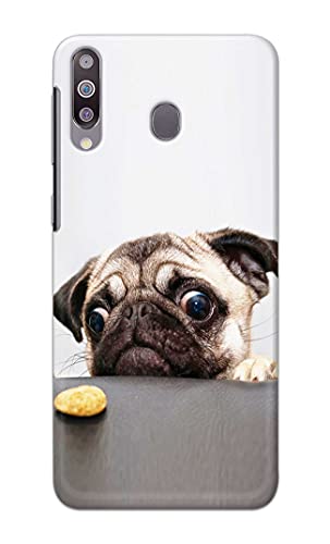 Image of PRINTFIDAA� Printed Hard Back Cover Case for Samsung Galaxy M30 Back Cover (Pug Dog) -2808