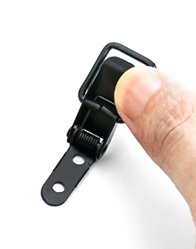 QWORK 10 Stück Kistenverschluss, tischplattenverbinder, Spannverschluss, hebelverschluss, für Case Box, Toolbox, Schublade, Schrank