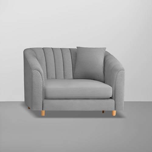 Image of Doraldo Seater Sofa Set for Living Room (Grey) Premium Fabric Sofa Set