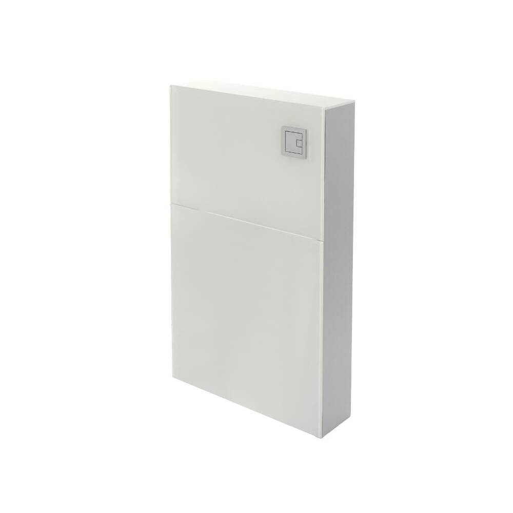 Milano White Arca 504Mm Bathroom Toilet Wc Unit For Back To Wall Pan