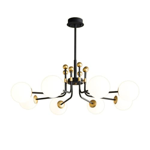 Lustre nordique à LED en fer forgé post-moderne pour bureau