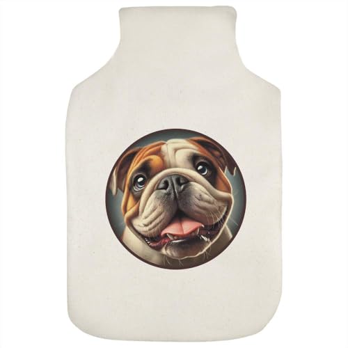 'Smiling Bulldog' Hot Water Bottle Cover (HW00039607)