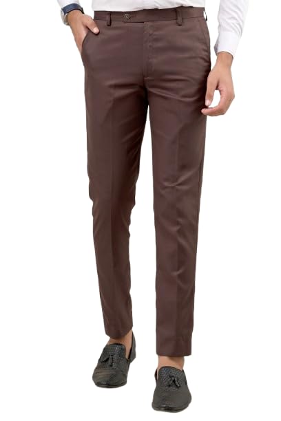 Image of VX9 Men's Formal Trousers, Smart Office & Business Wear, Classic Fit