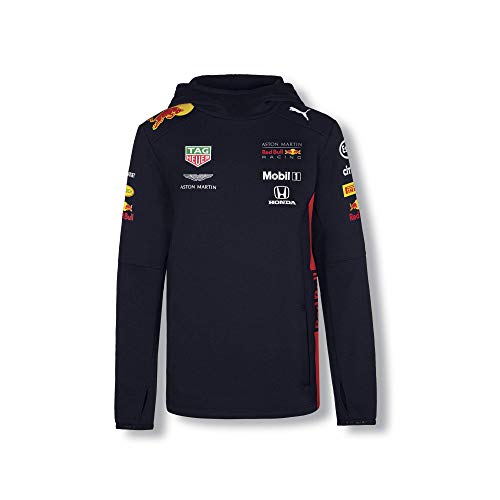 Red Bull Racing Official Teamline Sudadera con Capucha, Azul Niños 7 añosHoodie, Racing Aston...