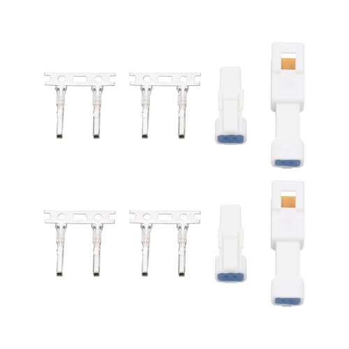 EMSea 10 Sets 2 Pin JST Connector Socket Plug Male Female Mini Waterproof Housing 02T/02R-JWPF for Automobile Wiring Harness Plug