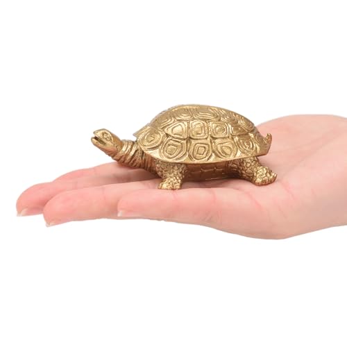 Figura de Tortuga de Latón Hecha a Mano Decorativa miniatura 7