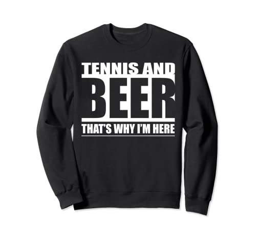Diseño de tenis y cerveza, Tennisdesign Sudadera