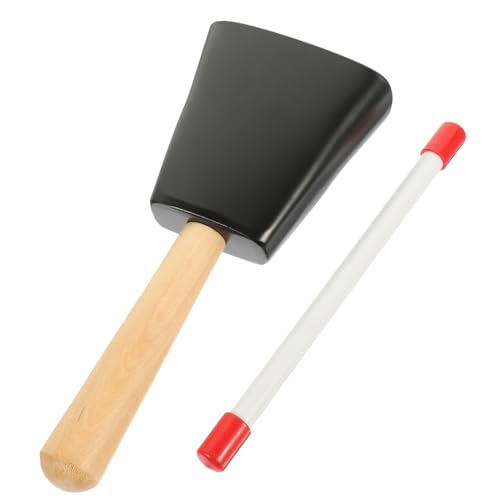 WEKADRIN Cencerro De Metal Profesional Instrumento Musical Adultos Para Animar Eventos y Prácticas De Batería