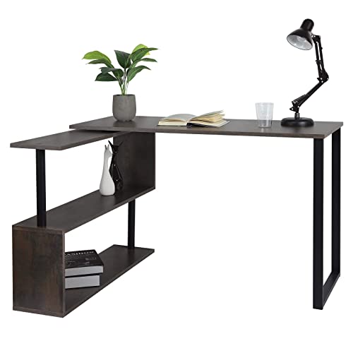 WOLTU® Schreibtisch TS65srs Eckschreibtisch Winkelschreibtisch Winkelkombination Computertisch Bürotisch Arbeitstisch PC… – Bild 6