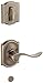 Schlage Lock Company F94ACC620CAMRH Antique Pewter Interior Pack Accent Lever Right Handed Dummy Interior Pack with Deadbolt Cover Plate and Decorative Camelot Rose