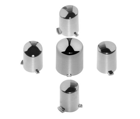 Xbox 360 ABXY A B X Y Replacement Buttons Repair Shiny Chrome