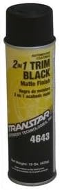 Transtar 4643 Matte Black 2-in-1 Trim Coating - 20 oz. New