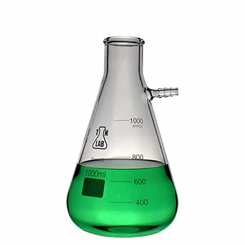 Filter Flask Borosilicate Glass Vacuum Filtering Flask 1,000Ml 1L #TOP16