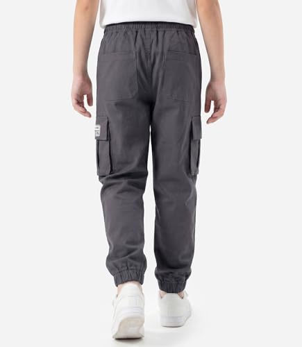 Image of TLAENSON Boys Cargo Joggers Pants Elastic Waist Casual Jogging Trousers Bottom for Kids 6-16 Years