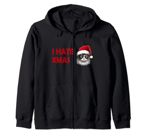 I Hate Christmas Holiday Haters Felpa con Cappuccio