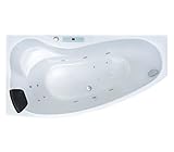 whirlwanne 2 personen Mit 17 kraftvollen Massagedüsen, 800 Watt starke Wasserpumpe der Marke Balboa/DHW mit integrierten Trockenlaufschutz mit 1.2 PS, 220V/50HZ ca. 62 db(A) sowie automatischem Wasserstandsensor zum Schutz der Pumpe