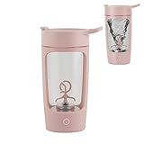 Electric Protein Shaker Bottle, | Tritan | Bpa Free| Blender Bottles 22oz Rechargeable Vortex Portable Mixer, Self Stirring Cup, Auto Mixing Mug For Coffee(Pink)