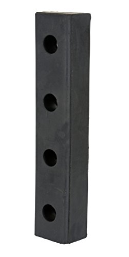 Vestil Dbe-20-1 Rubber Hardened Molded Bumper, Rectangular, Vertical Mount, 20" Length, 4-1/2" Width, 3" Depth #TOP1