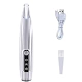 MAEELOU Rechargeable Pet Paw Trimmer with LED Light for Small Dogs - Precision Grooming Tool for Feet, Ears, and Face Hair （White）