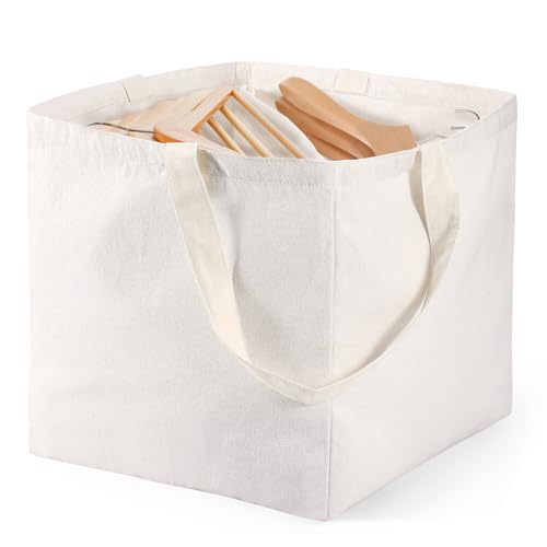 Clothes Hanger Organizer Bag, Hanger Square Storage Bag with Handles Hanger for Closet Laundry Rooms Wardrobe Drying Rack, Foldable Clothes Hanger Organizer Holder for Space Saving