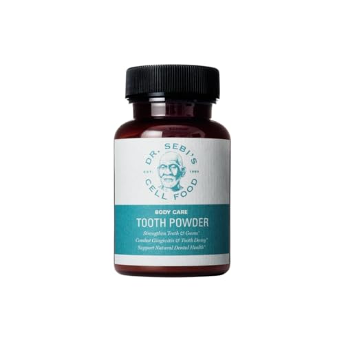Dr. Sebis Tooth Powder Wildcrafted Herbal Formula with Myrrh Gum Encino & Cuachalalate Fluoride-Free Non-Toxic 1.6 oz