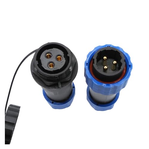 Conector impermeable SP20 IP68 con 9 pines de alta conductividad estable 4
