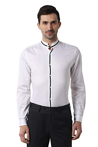 Image of Peter England Men's Solid Slim Fit Formal Shirt