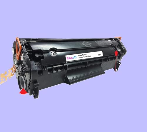 Image of CANOFF 12A Easy Refill LaserJet Toner Cartridges for HP LaserJet M1005 MFP,1020,1010 /1012 /1018 /1022 /1022n /1022NW /3015 /3020 /3030 /3050 /3050z /3052 /3055 /M1319 /M1319F MFP (Q2612A Easy Refill)