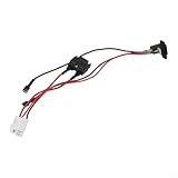 Feeshoppher Presa di ricarica per auto elettrica per bambini, 6 V, 12 V, 24 V, porta di ricarica rotonda a 3 pin, con fusibile da 17 A, imbracatura di sicurezza per giocattoli da cavalcare, parte di