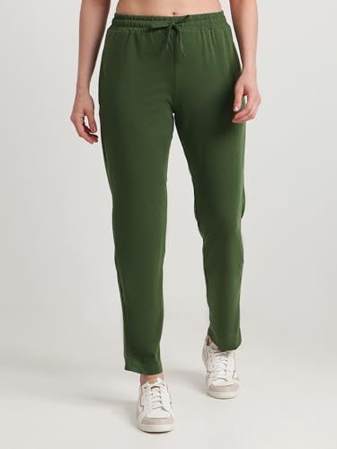 Image of T T Women Regular Fit Poly Jersey Solid Trackpant