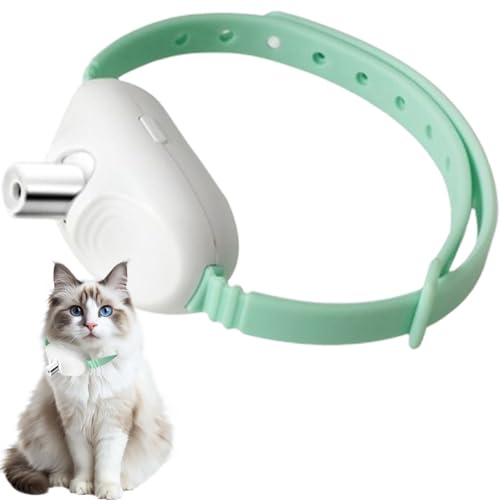 Euyehn Juguete de cuello de gato, collares automáticos de juguete para gatos, collar eléctrico inteligente divertido, collar electrónico para perro, collar interactivo para mascotas de interior para