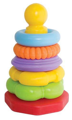 Simba 104018158 - ABC Ringpyramide, Steckspiel, 6 Teile, 20cm, 5...