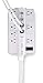 Datacom Surge Protector, 8 Outlet, White