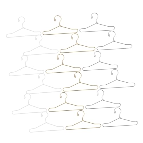 MUELODSIC 30 Perchas para Ropa De Muñecas Perchas Pequeñas para Ropa De Bebés Perchas para Abrigos De Pequeños Perchas para Vestidos Pequeños Perchas para Juguetes Perchas Pequeñas