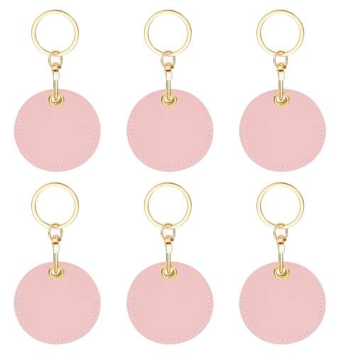 Porte-clés vierges en cuir PATIKIL de 55 mm aux finitions soignées pour accessoires haut de gamme