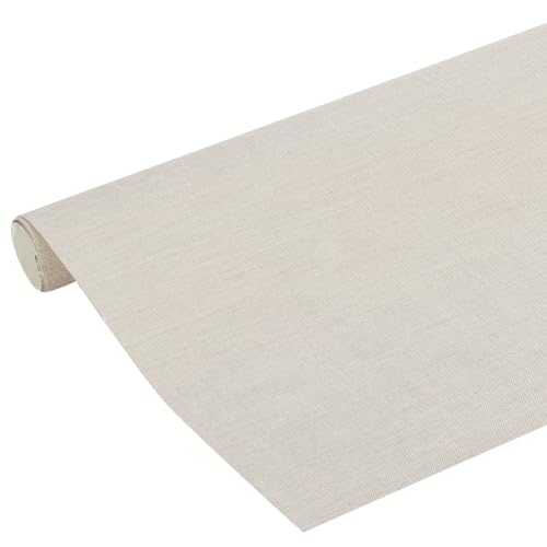 BENECREAT Tela para Encuadernación de Libros de 75x40 Cm, Tela de Encuadernación con Tapa de Libro con Respaldo de Papel de Superficie de Lino Natural para Encuadernación de Álbumes