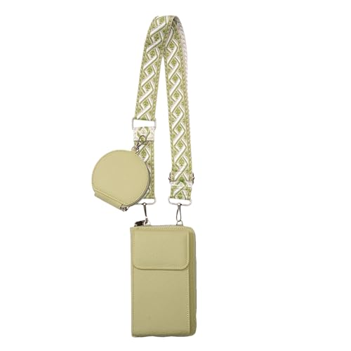 Multifunzione: con un design multifunzionale e un piccolo portamonete, questa borsa per telefono da donna massimizza lo spazio di archiviazione e contiene cellulare, carte e contanti. Un must have organizzato con stile per ogni occasione