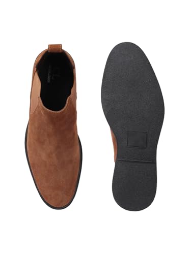 Image of Carlton London Men's Chelsea Slip-On Round Toe Comfortable Boot