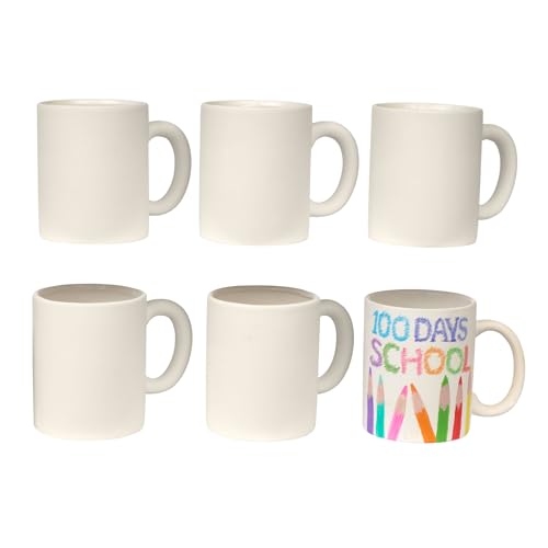 Colorations Decorate Your Own Ceramic Mugs Unglazed Ready to Craft