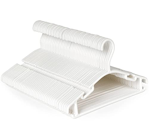 ilauke Weiß Kleiderbuegel Kinder Kunststoff,48 Stück Kinderkleiderbügel...