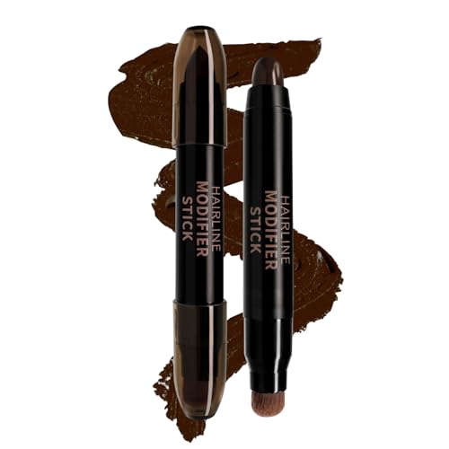 Barra de Maquillaje Capilar | Pluma para Raíces con Punta Doble | Tapa Canas para Cuero Cabelludo Barba Hombre Mujer Uso Diario Viaje Hogar