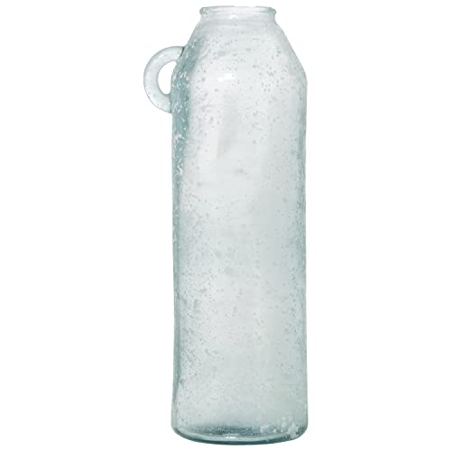Vase de sol en verre recyclé blanc DRW habille vos angles vides avec élégance