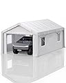 Hipicute 10' x 20'x 10' Portable Garage, Heavy Duty Carport with 180G Side Walls, Front and Rear Doors, Car Shelter for Trucks, Boats, and SUVs - White